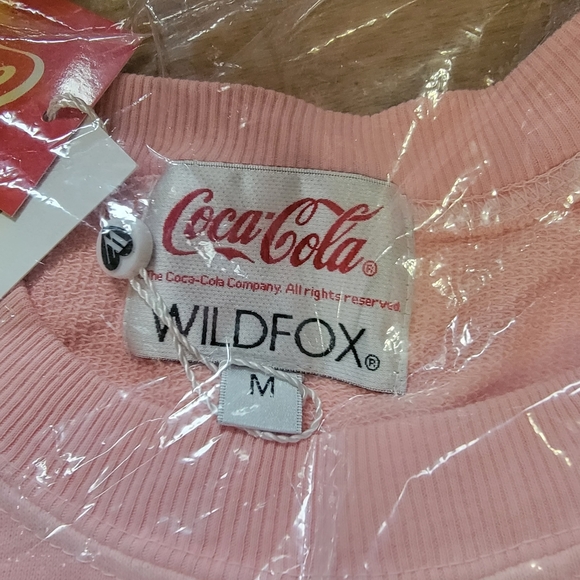 Wildfox • Enjoy The 90s Coca-Cola Graphic Sommers Sweatshirt Medium NWT - Picture 6 of 8
